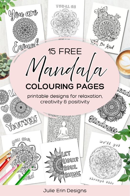 free mandala colouring pages