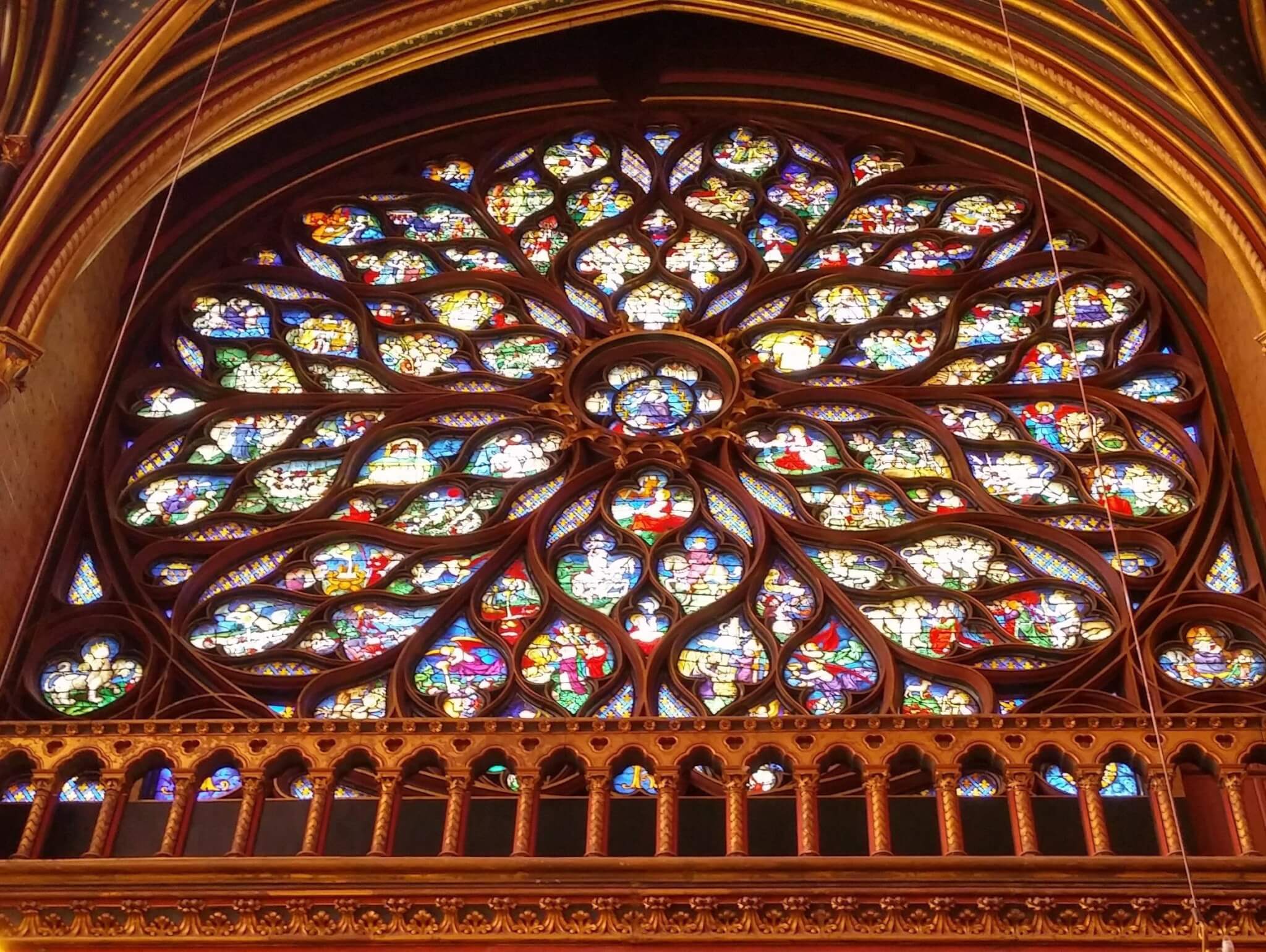 Christian Mandalas Rose Window Sainte Chapelle Chapel in Paris