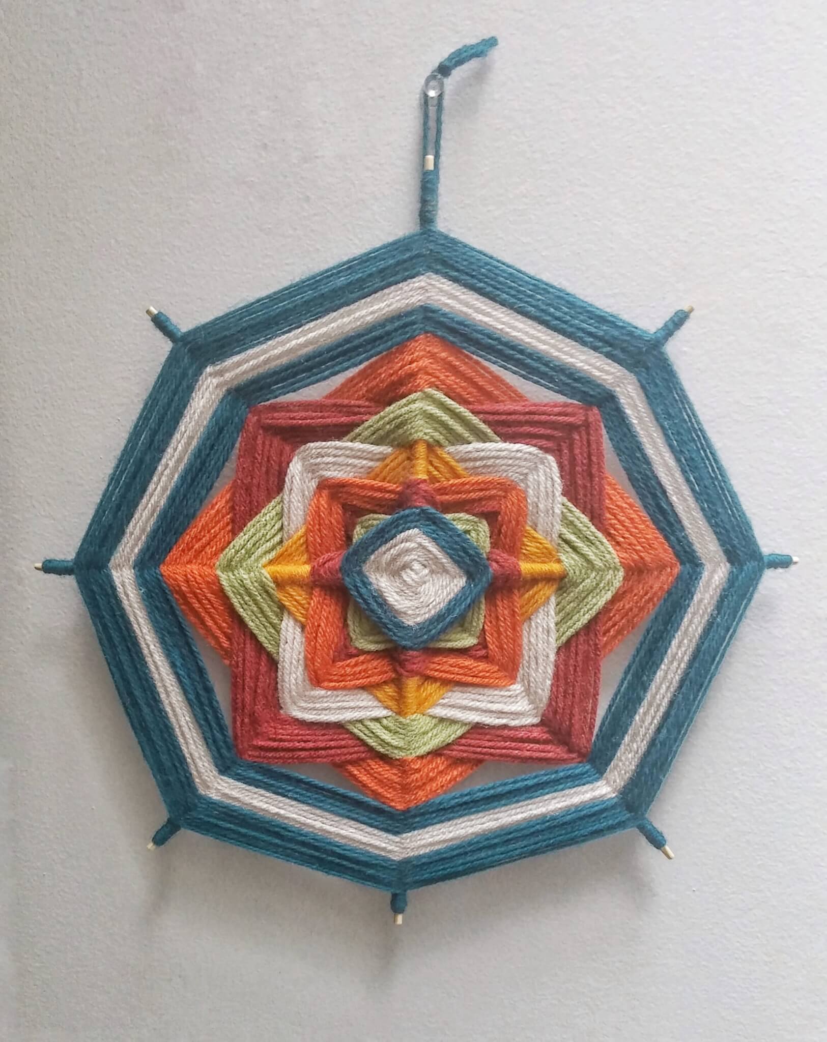yarn mandala diy craft project kids