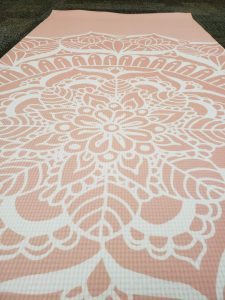 society6 yoga mat close up