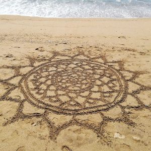beach mandalas art sand ocean