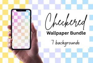 Checker cell phone wallpaper bundle