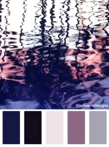 purple and blue sunset colour scheme