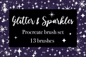 glitter and sparkles procreate brushes