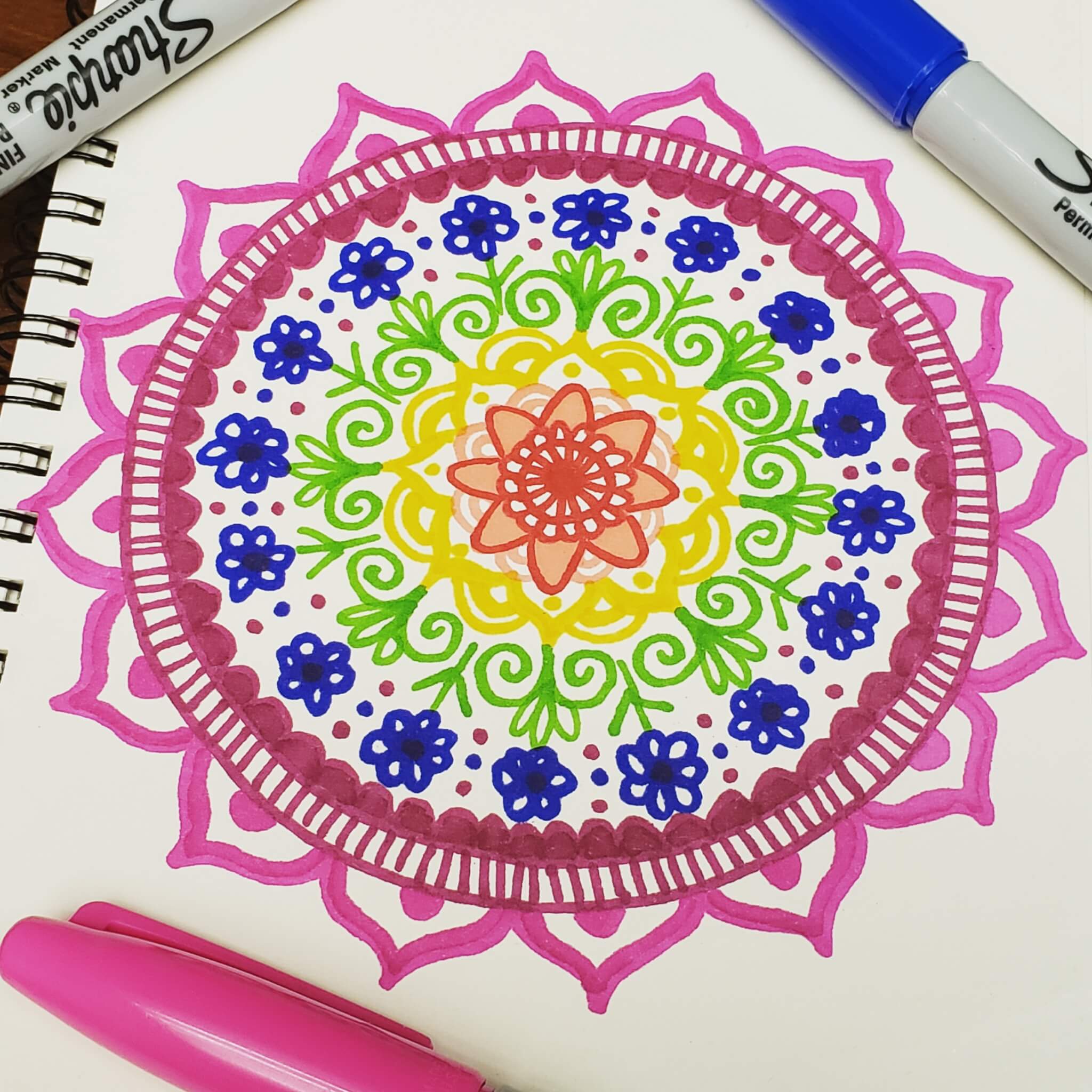 rainbow mandala