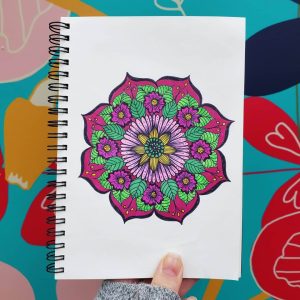 hand drawn beautiful floral mandala drawing