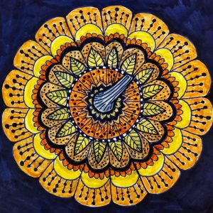 halloween pumpkin mandala