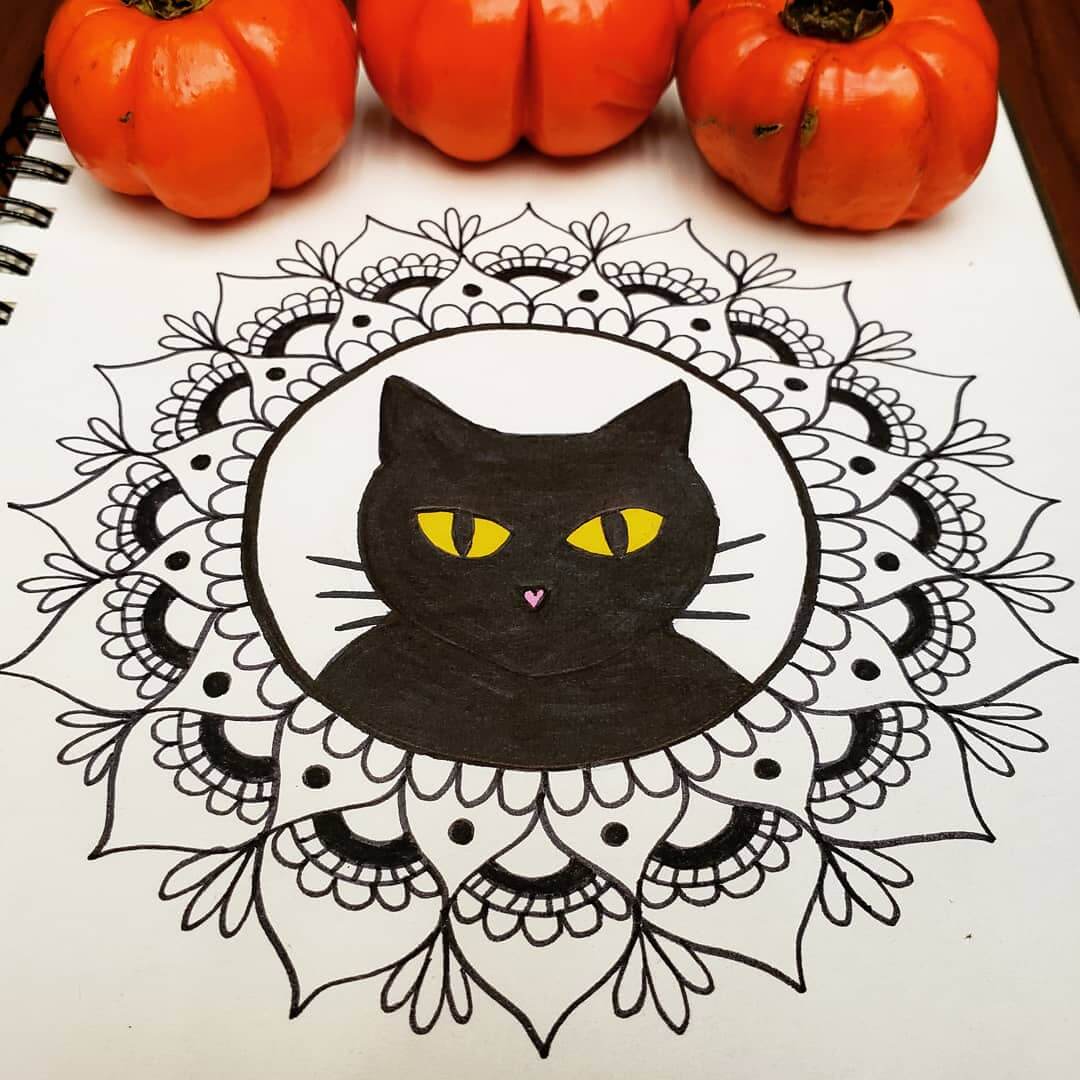 cat mandala mandalatober2019