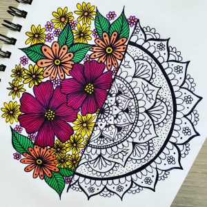 nature mandala flowers mandalatober2019