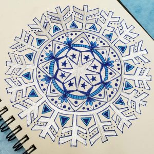 ice mandala #mandalatober2019