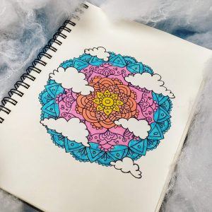 sky clouds mandala mandalatober2019