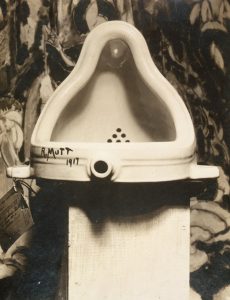 marcel duchamp the fountain upside down urinal sculpture