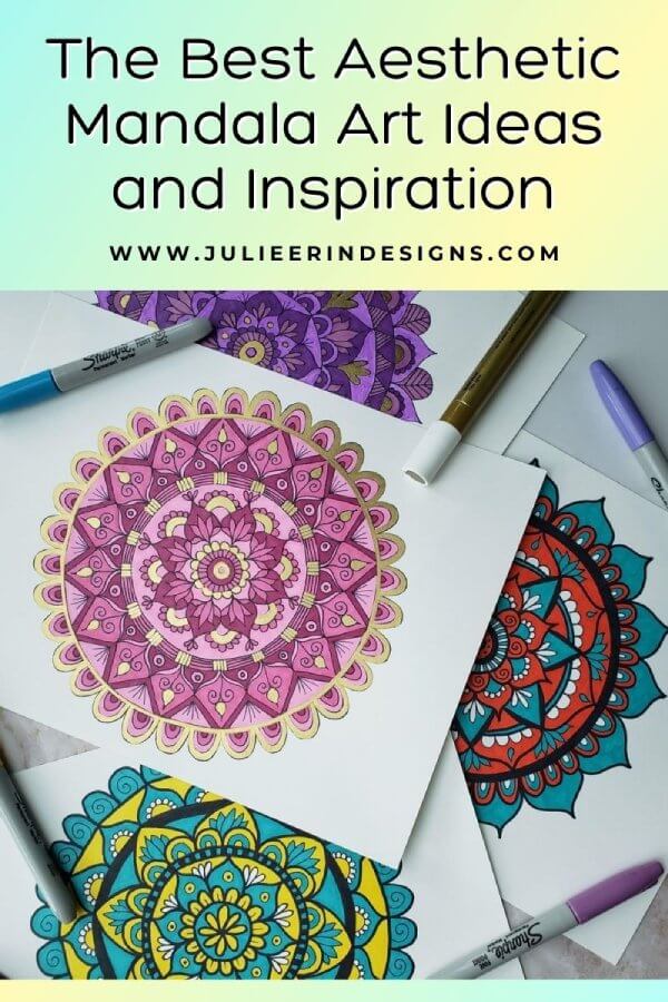 Easy Mandala Flowers Design. Elegant Simple mandala page intricate