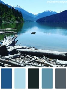 blue lake color palette