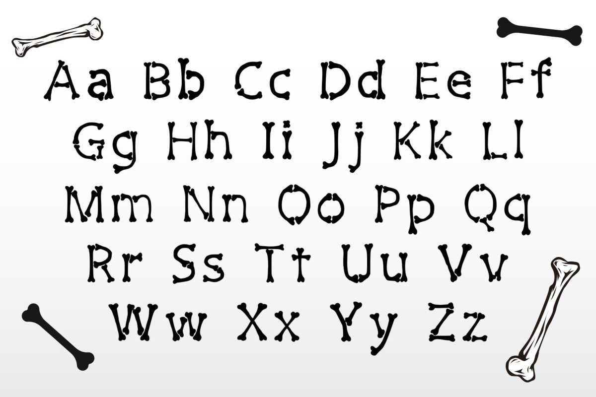 Bones Font: Hand Drawn Halloween Inspired Typeface - Image 2