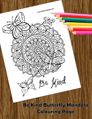 butterfly adult coloring page free download
