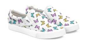 butterfly pattern shoes from threadless