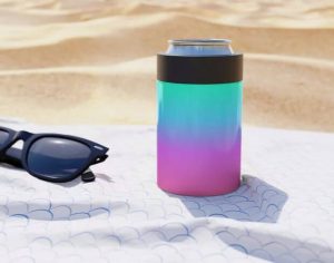 rainbow can cooler koozie drink holder