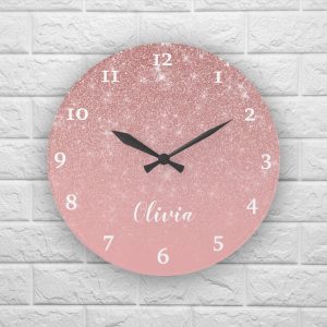 zazzle clock print on demand mockup