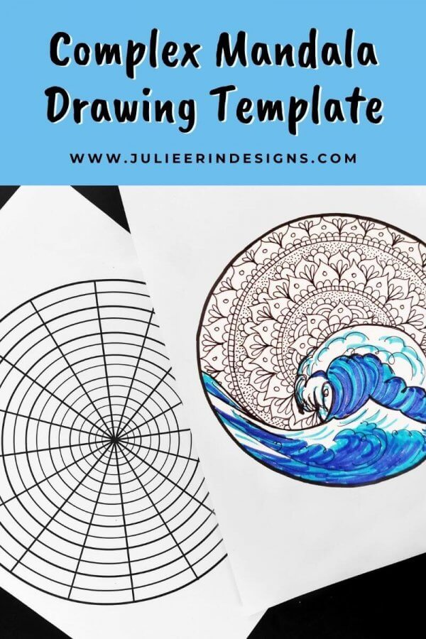 Complex Mandala Drawing Template – Free Download
