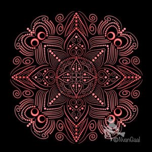 mandalatober pink dot mandala