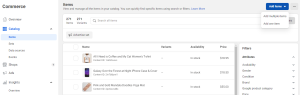 facebook store set up