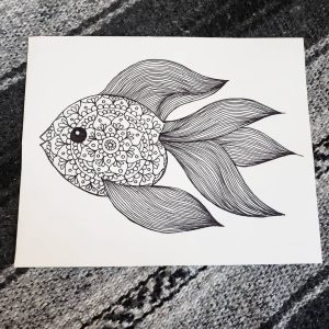 fish mandala illustration