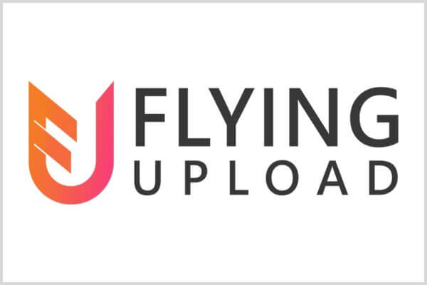 flying upload logo square