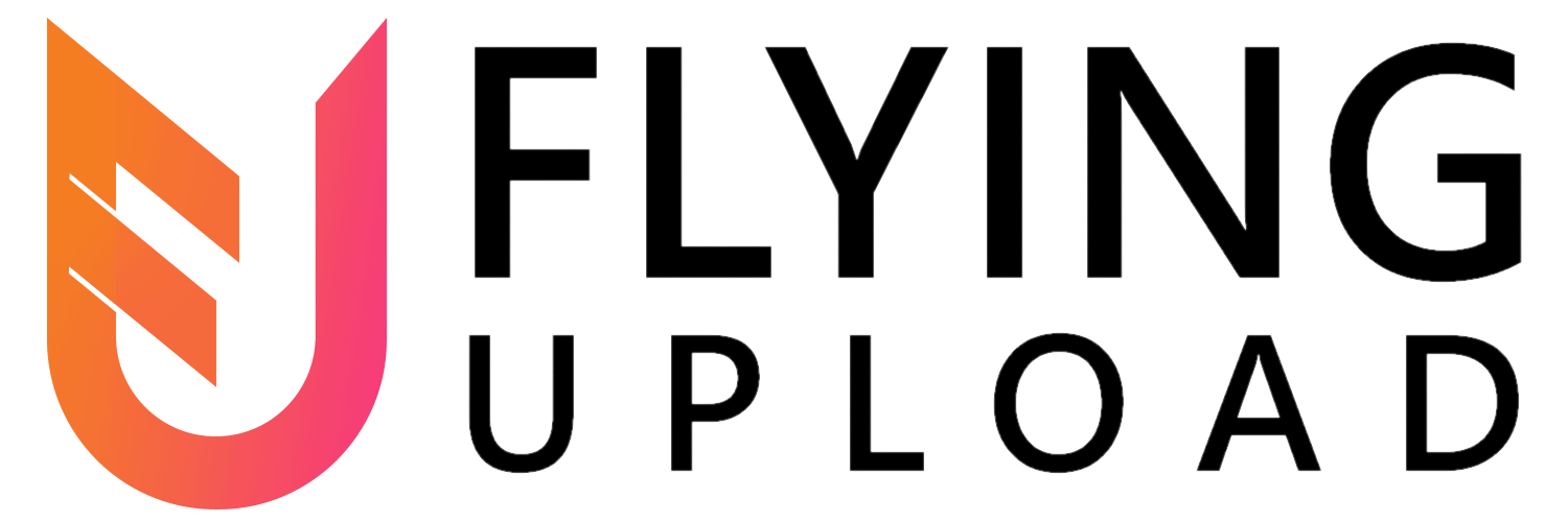 flying upload logo