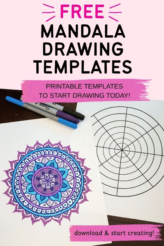 mandala drawing templates free printable