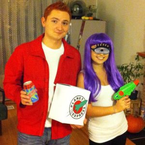 fry and leela couples halloween costume futurama
