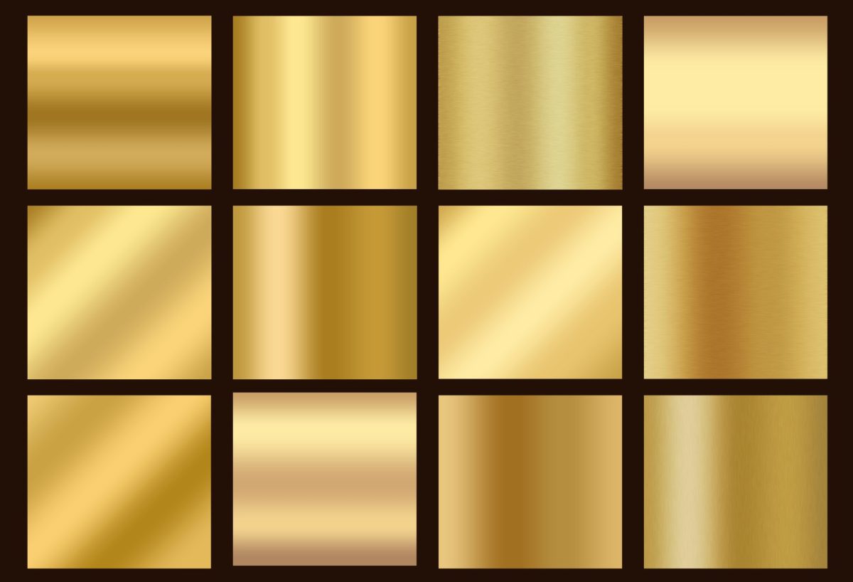 Faux Gold Gradient Textures - Image 2