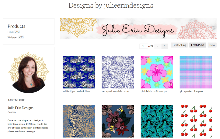 how to sell your art on spoonflower