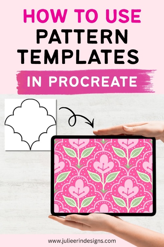 how to use pattern templates in procreate