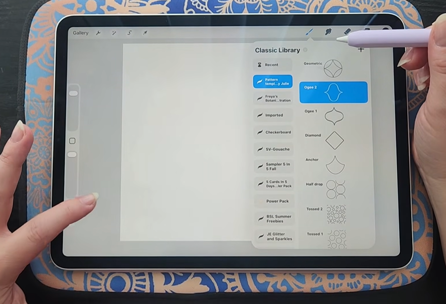 pattern templates in procreate 