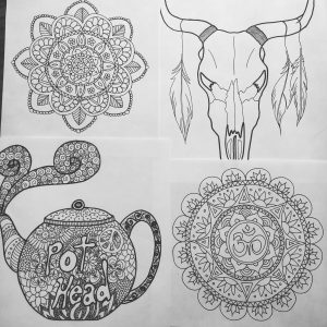 sketches black and white