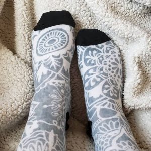 elegant mandala pattern socks