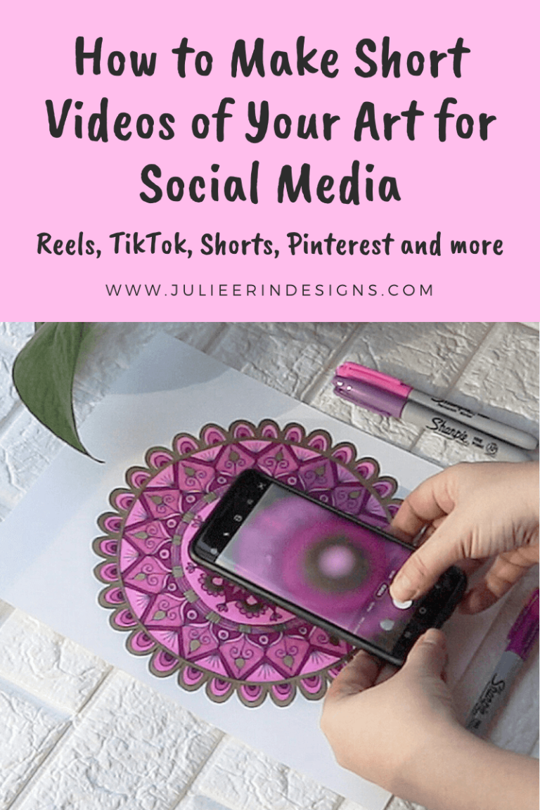 How to Make Short Videos of Your Art for Social Media: Reels, Tiktok ...