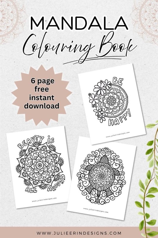 mandala coloring book freebie