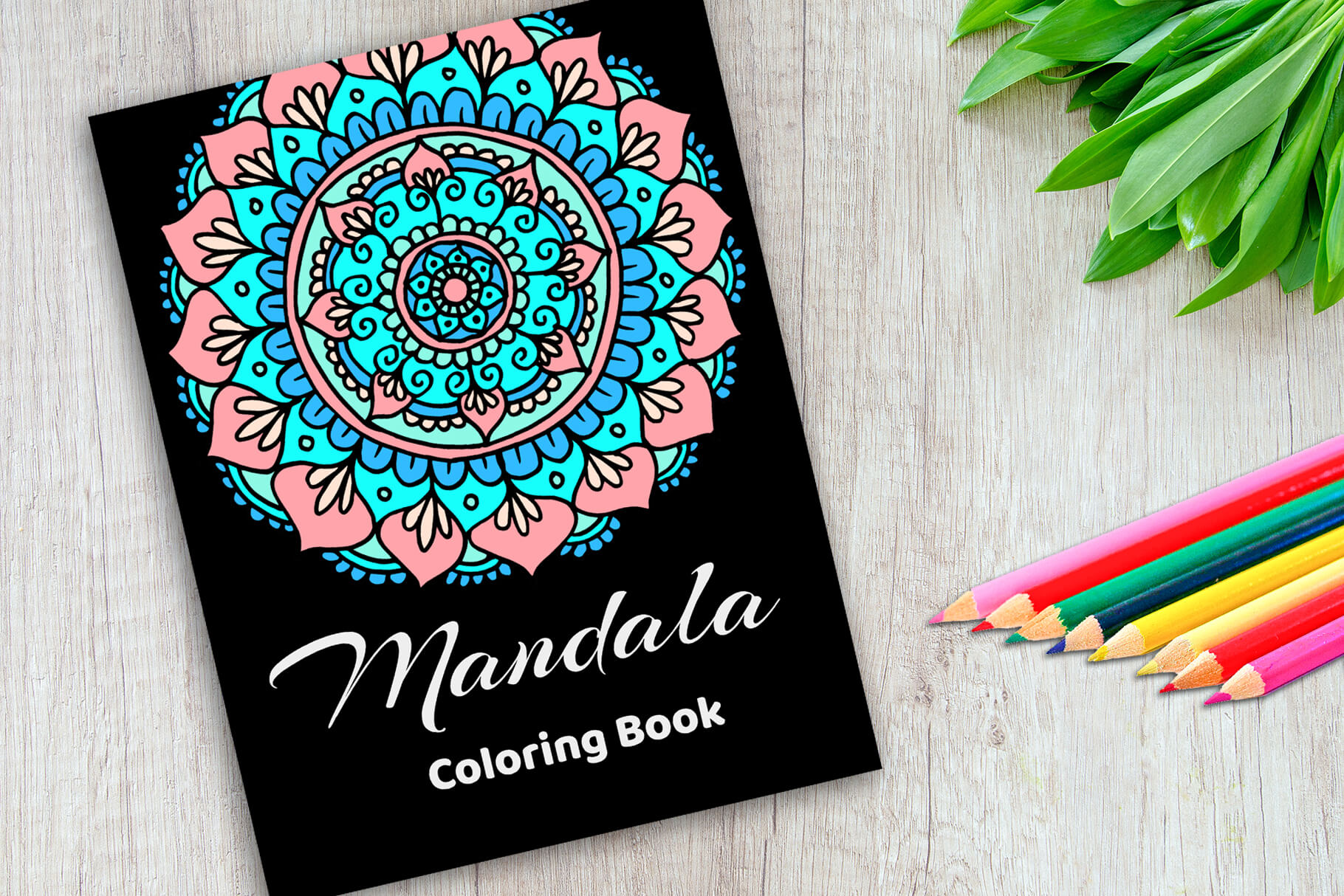 Adult Coloring Book, Patterns Theme with Colored Pencils