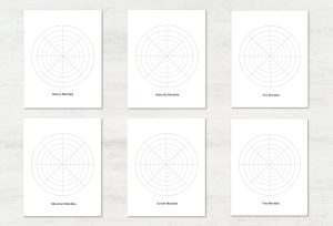 mandala drawing prompt book interior preview