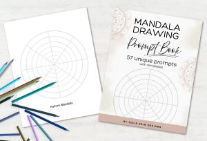 mandala drawing prompt book listing image