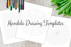 mandala drawing template printable