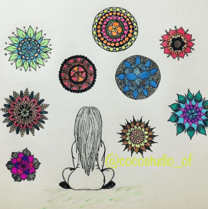 mini mandala drawing mandalatober