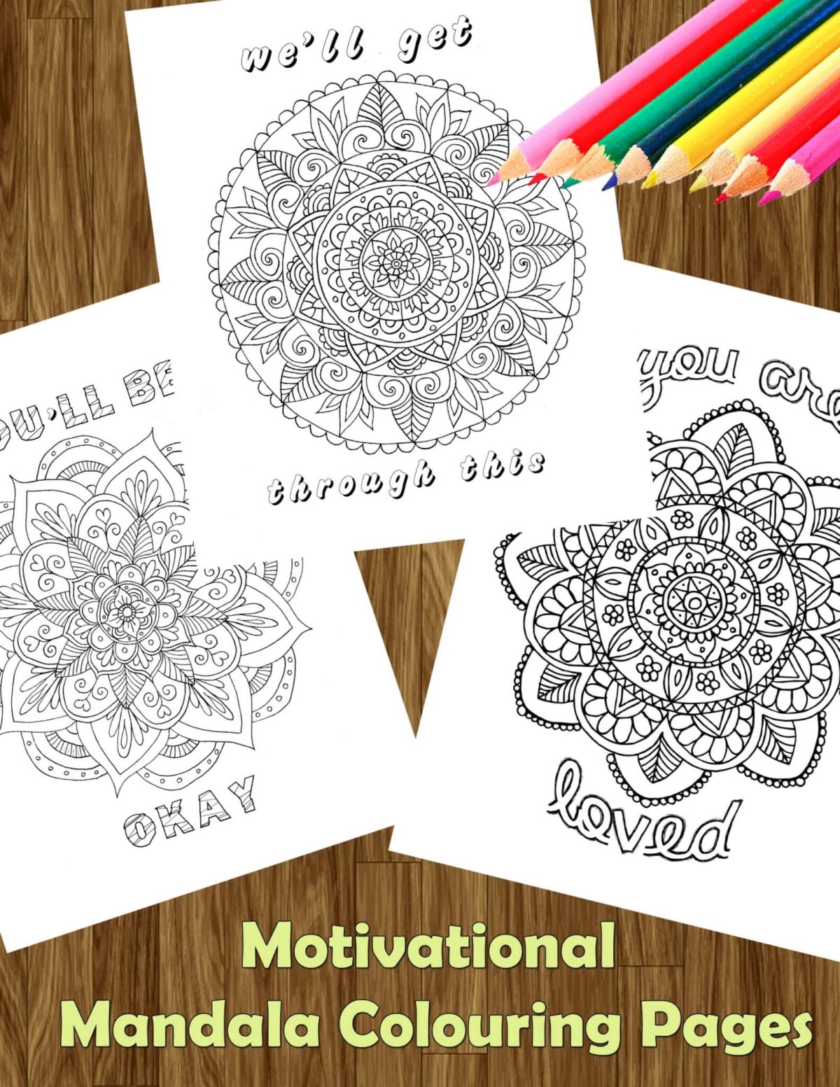 motivational mandala coloring pages