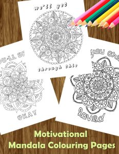 motivational mandala coloring pages
