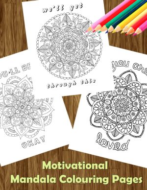 motivational mandala coloring pages