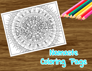 namaste mandala free coloring page download