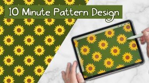 10 minute pattern design in procreate