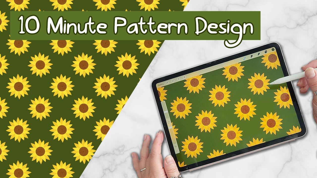 10 minute pattern design in procreate